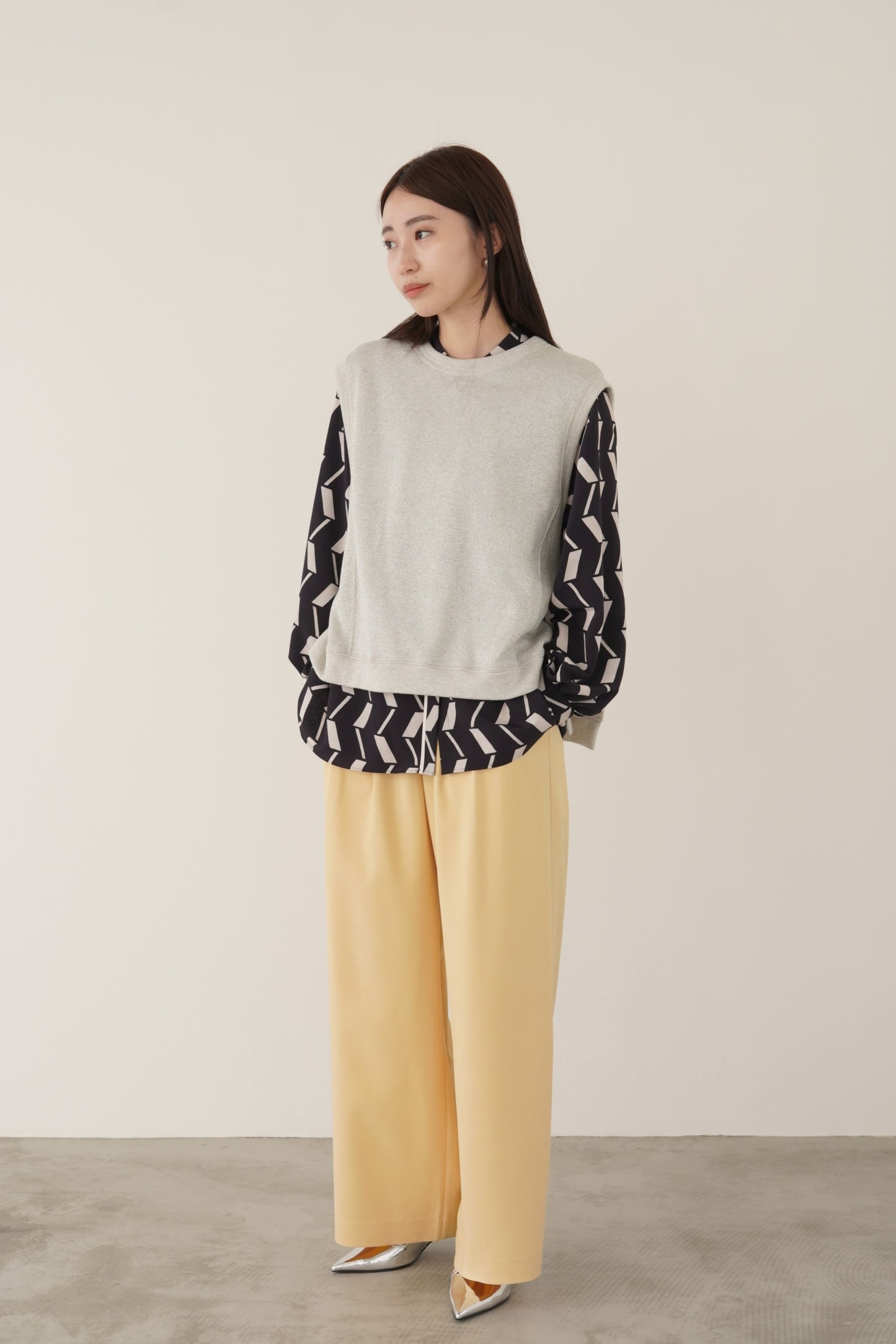 ラメスウェットベスト　35346