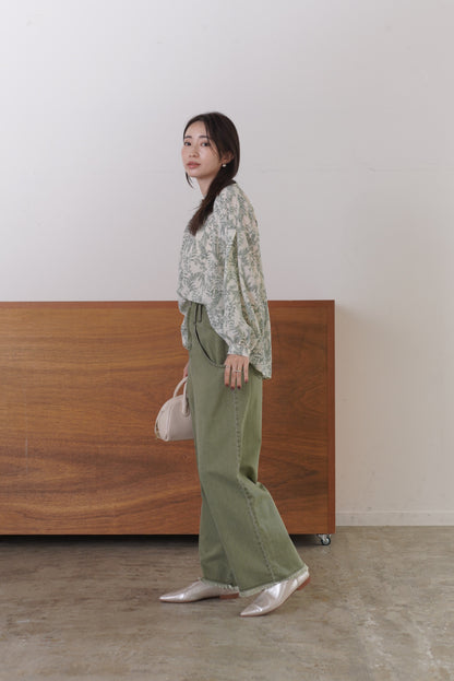 フリンジデニムPT　23192