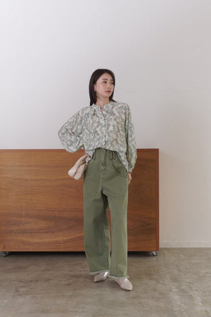 ボタニカルプリントBL 15947