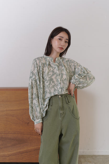 ボタニカルプリントBL 15947