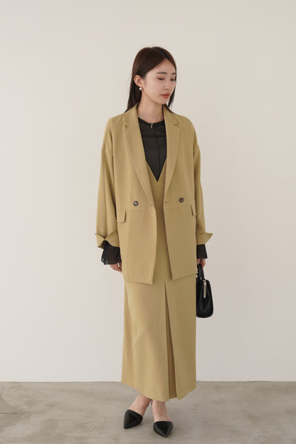 ボックスシルエットツイルジャケット　15736