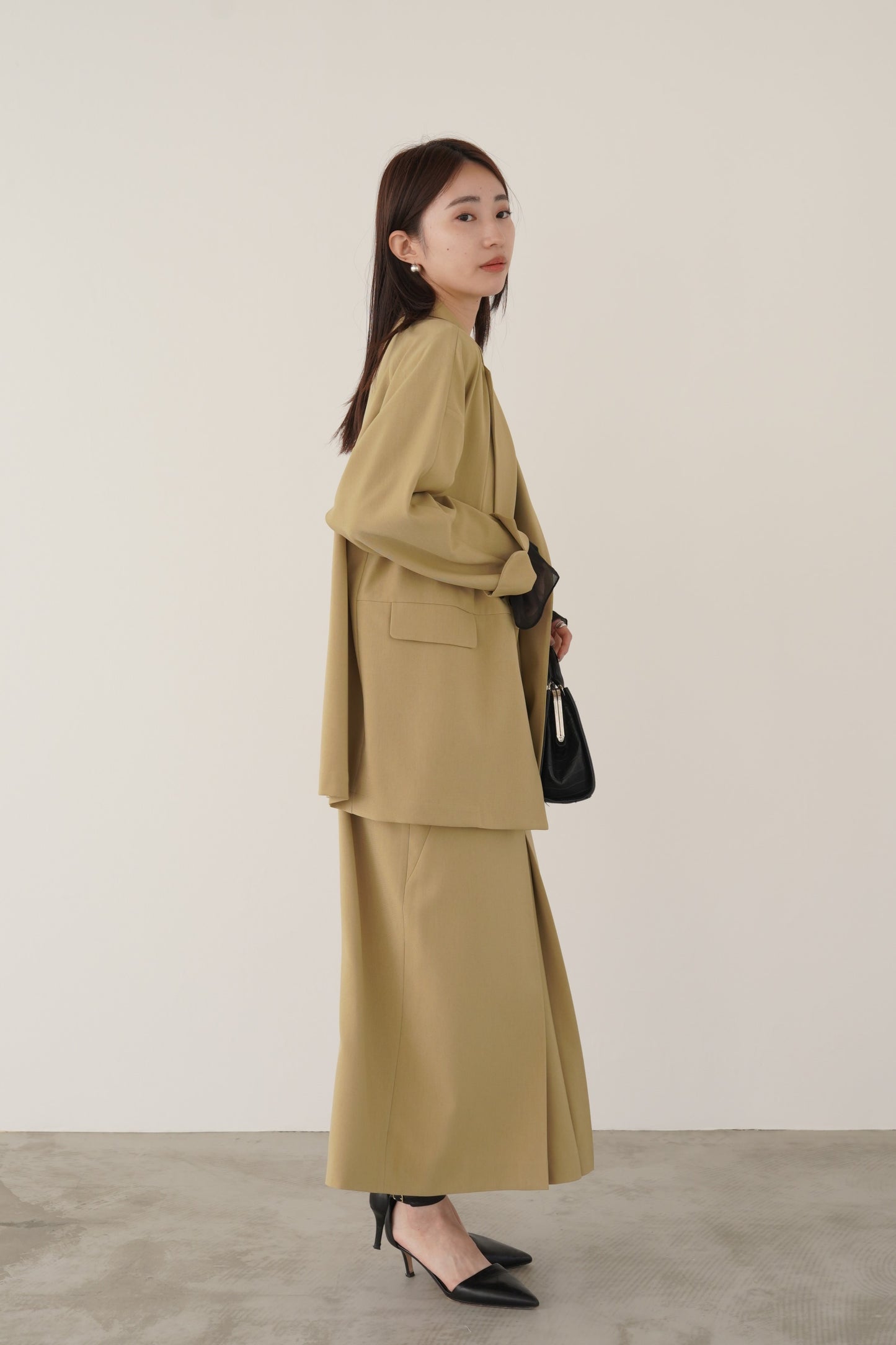 ボックスシルエットツイルジャケット　15736