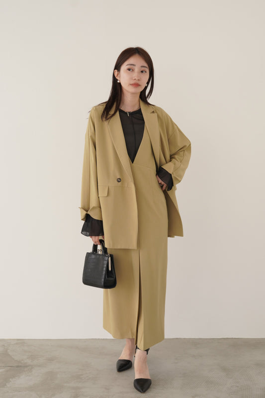 ボックスシルエットツイルジャケット　15736