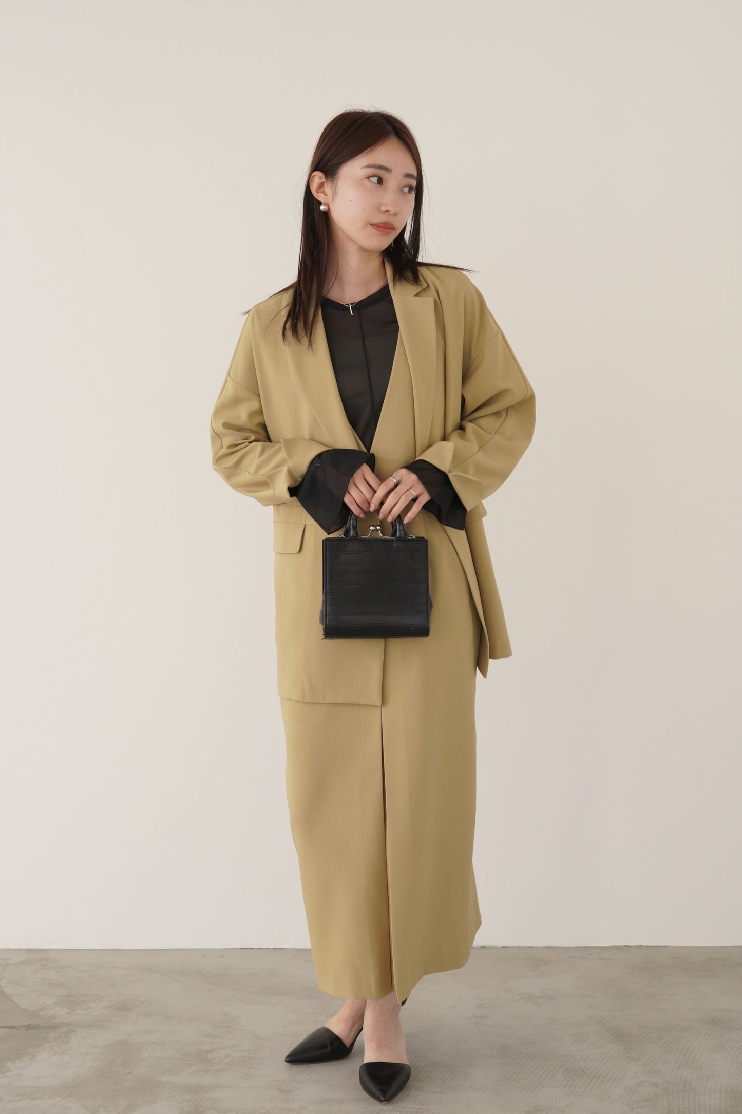 ボックスシルエットツイルジャケット　15736