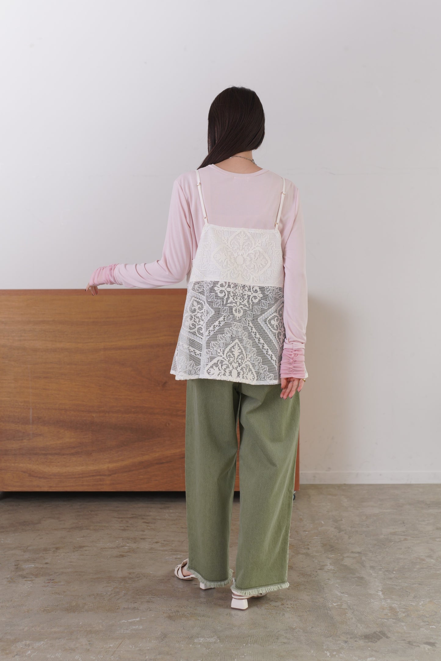 シアーシフォンドッキングカットソー　35585