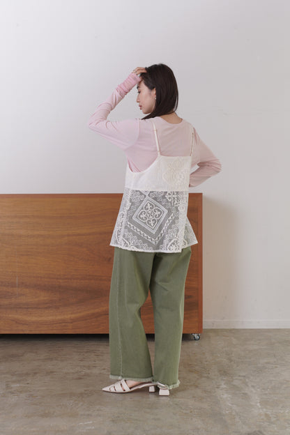 シアーシフォンドッキングカットソー　35585