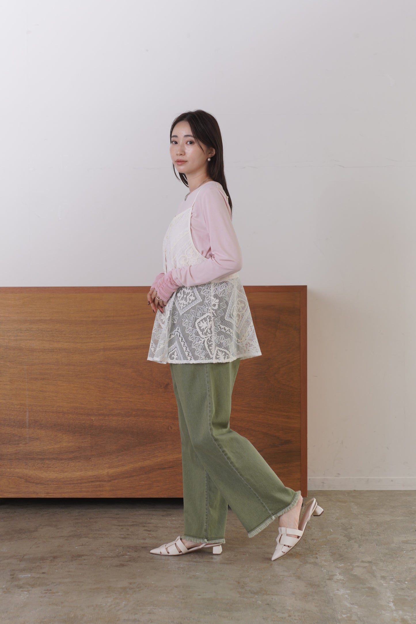 シアーシフォンドッキングカットソー　35585