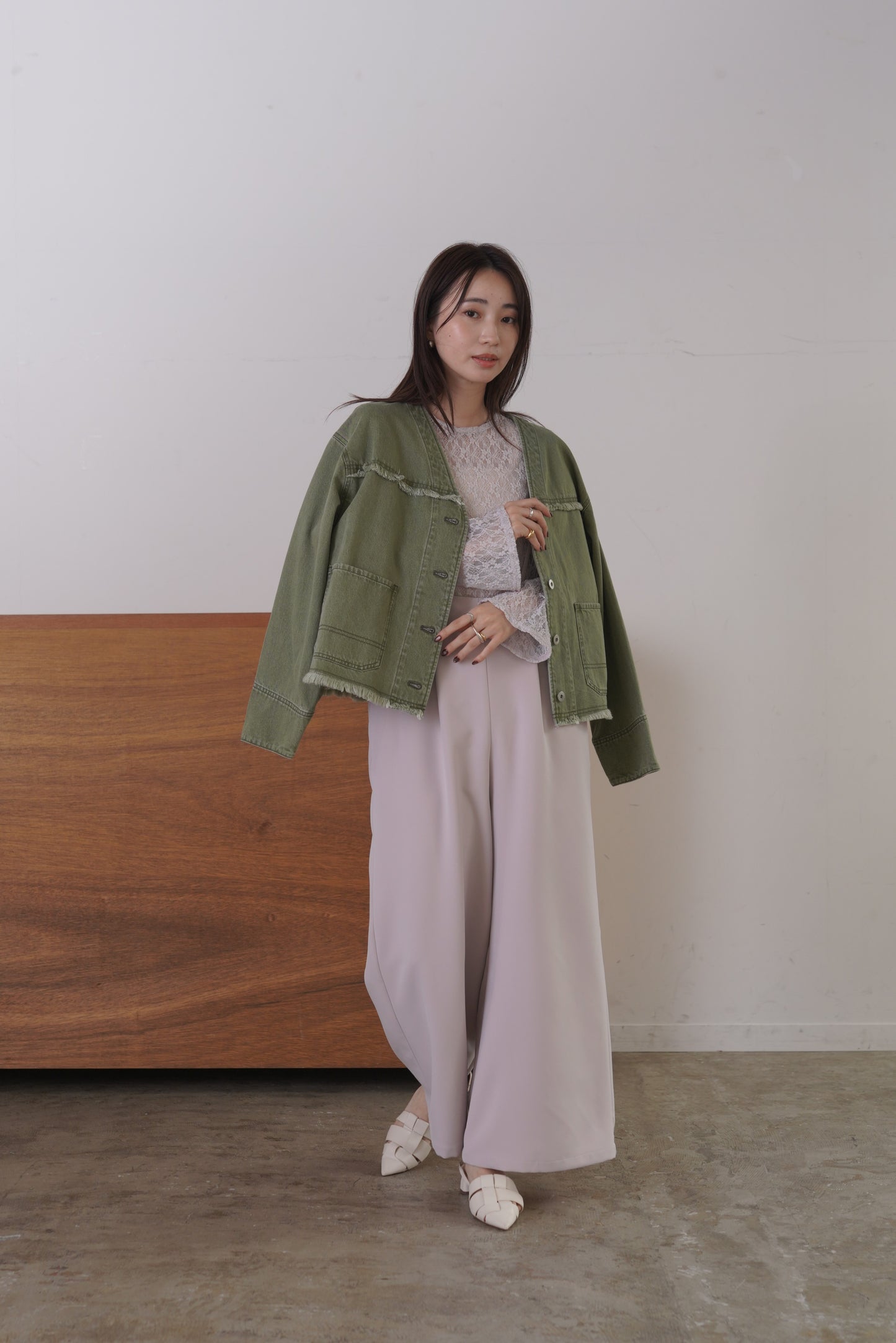 VカラーデニムJK　15952