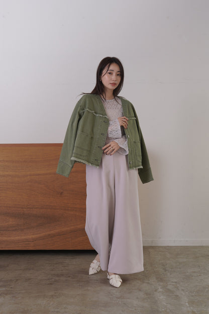 VカラーデニムJK　15952