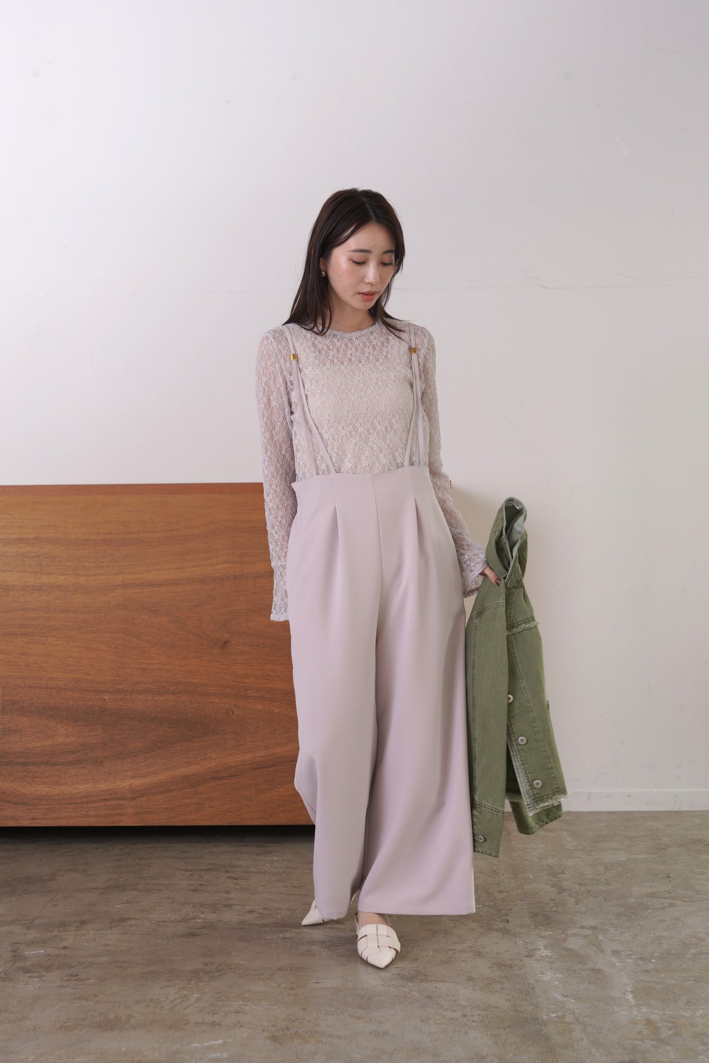 ダブルクロスサロペット　15955