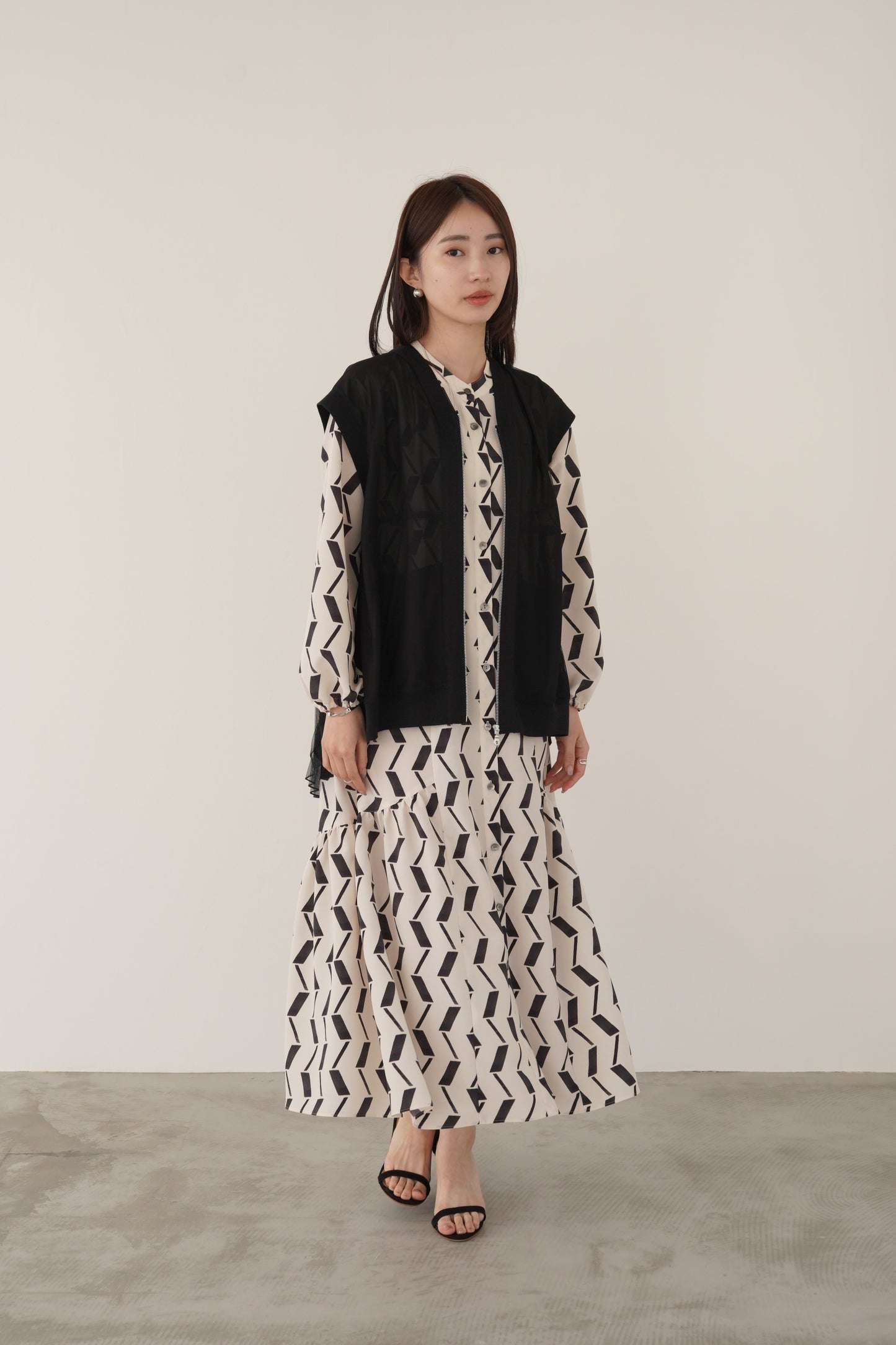 プリーツチュールベスト　15739