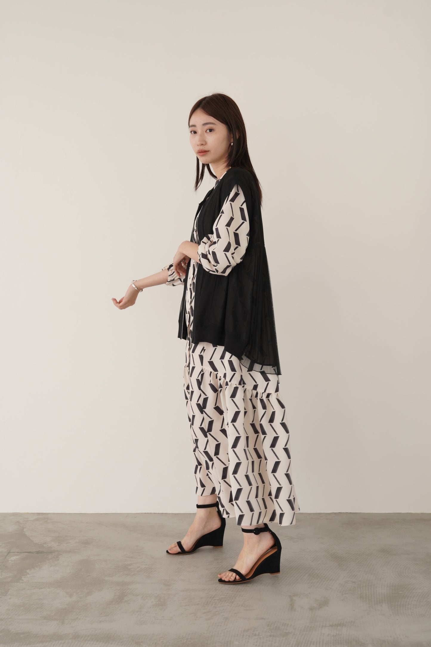 プリーツチュールベスト　15739