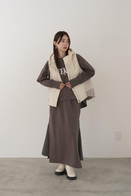 ツイルドッキングニットスカート　23166