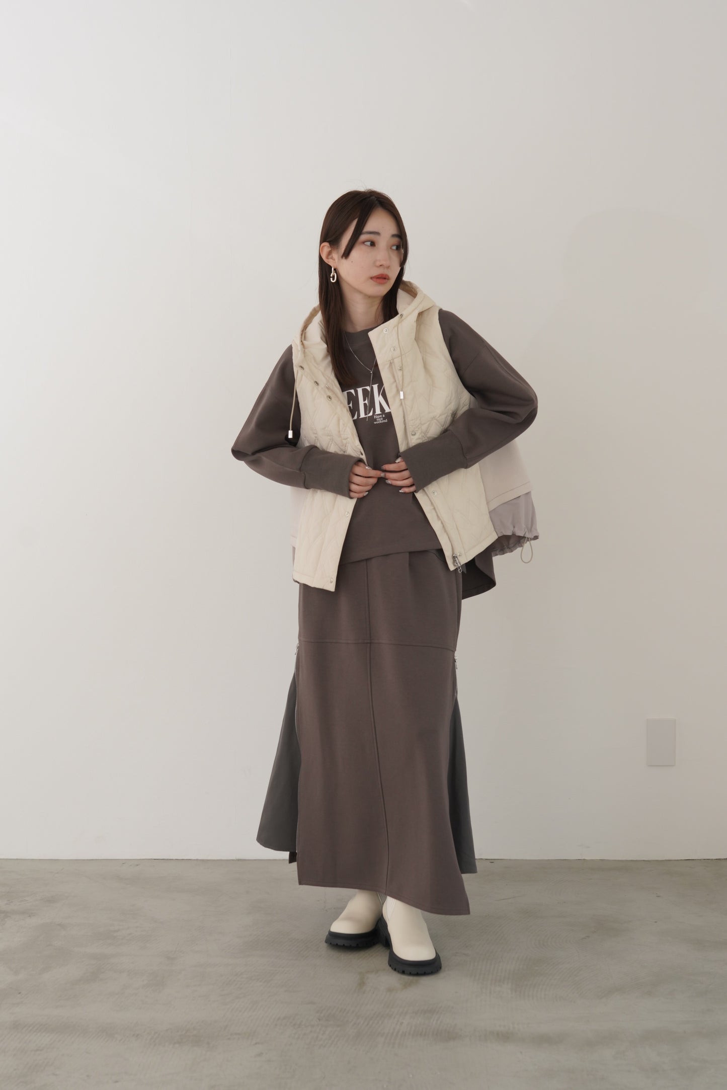 WEEKENDダンボールニットP/O　35547