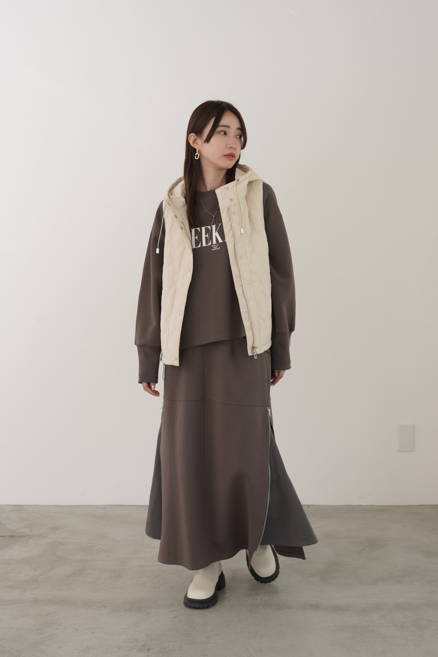 ツイルドッキングニットスカート　23166