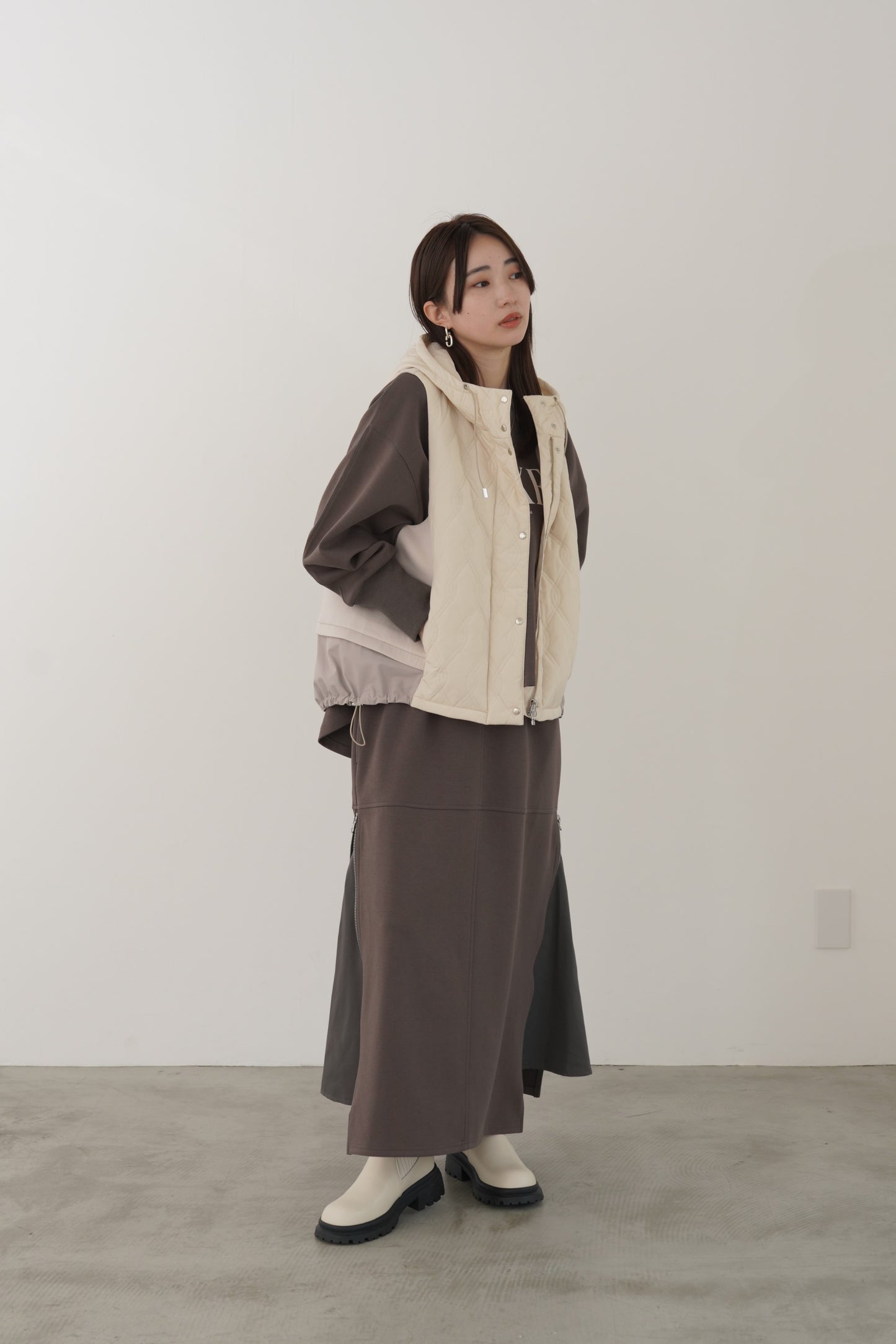 ツイルドッキングニットスカート　23166