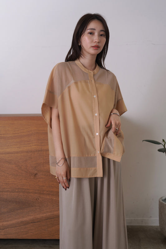 メッシュドッキングノーカラーSH　15950