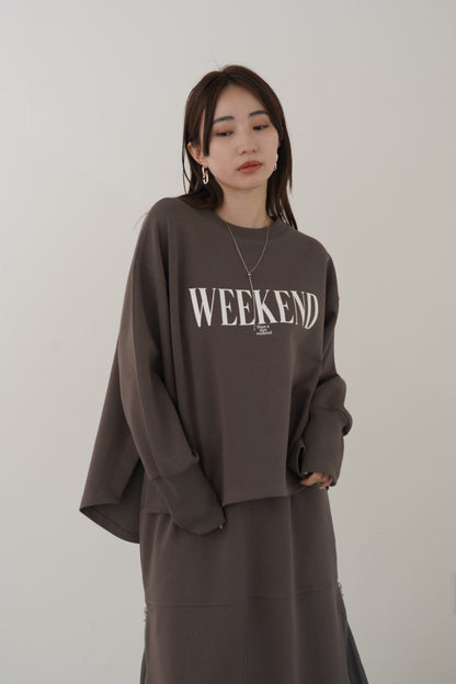 WEEKENDダンボールニットP/O　35547