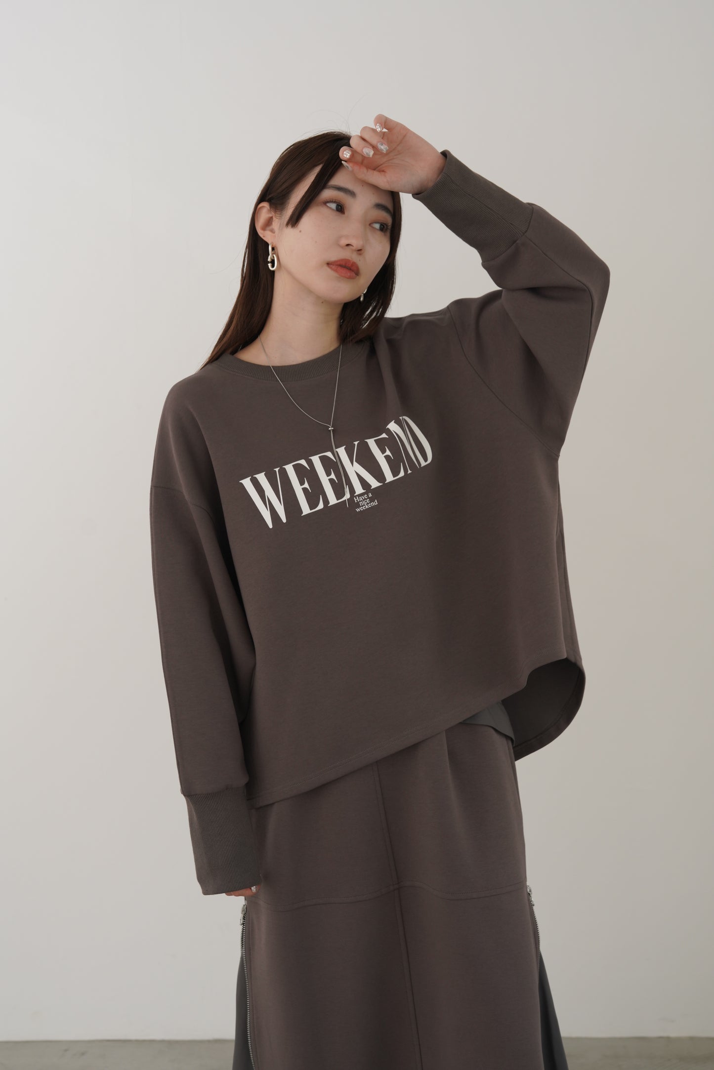 WEEKENDダンボールニットP/O　35547