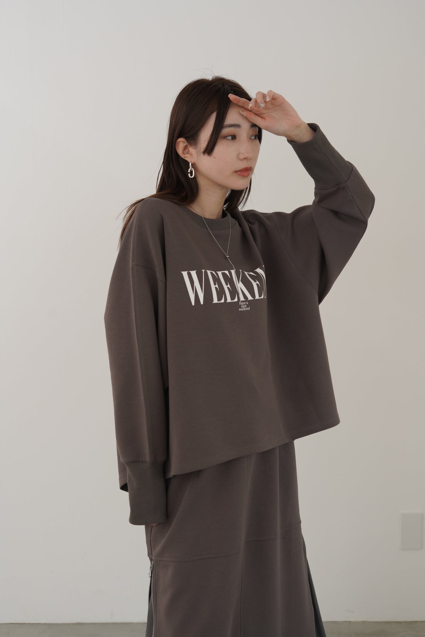 WEEKENDダンボールニットP/O　35547