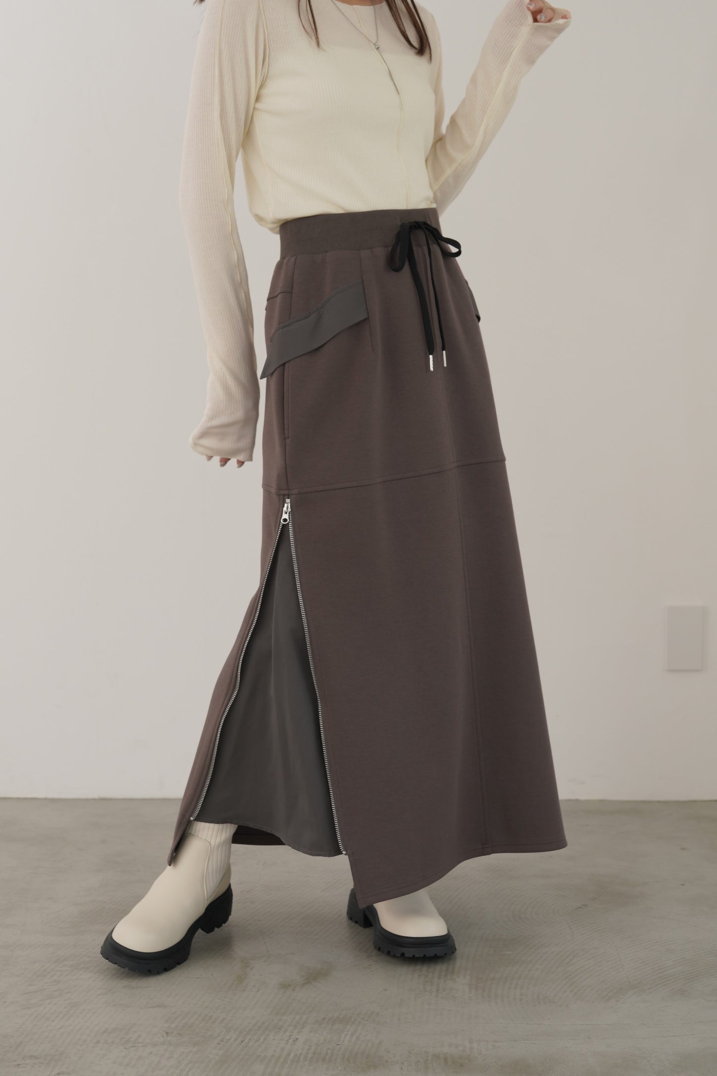 ツイルドッキングニットスカート　23166