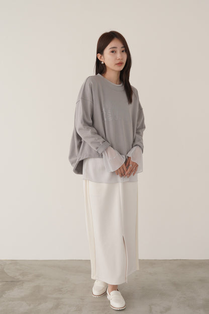 コクーンシルエットロゴスウェット　35345