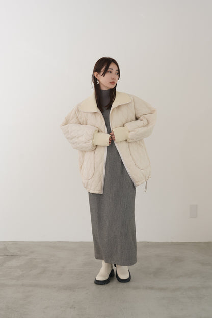 ドットボタンスリーブニット　35552