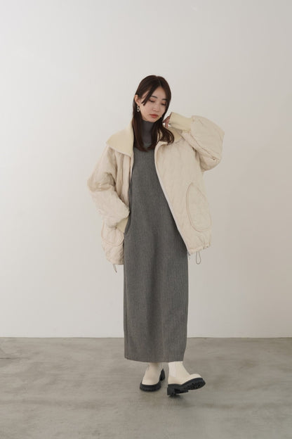 ドットボタンスリーブニット　35552