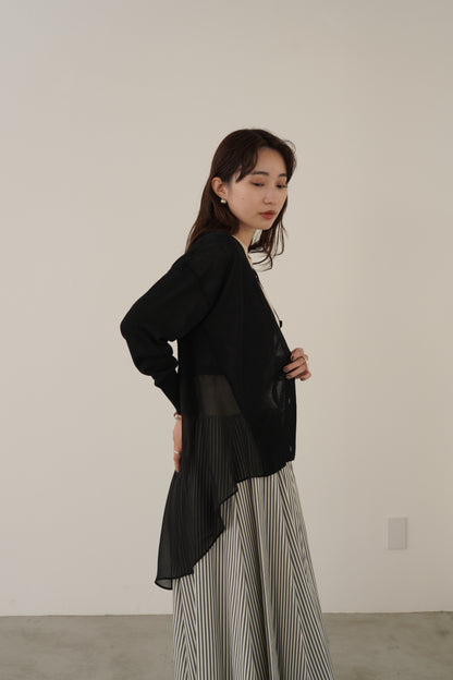 セミロングシフォンカーディガン　35500