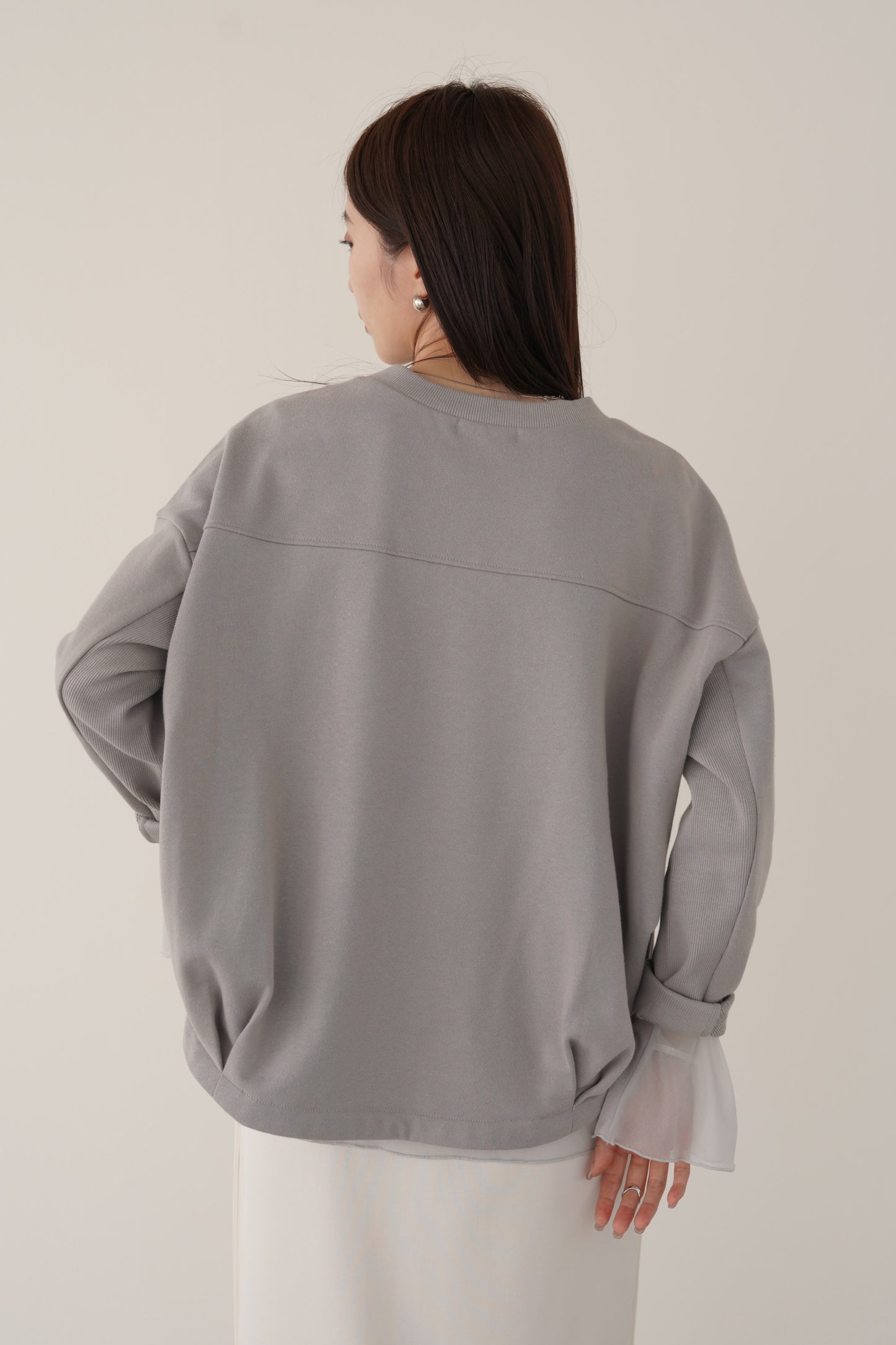 コクーンシルエットロゴスウェット　35345