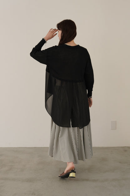 セミロングシフォンカーディガン　35500