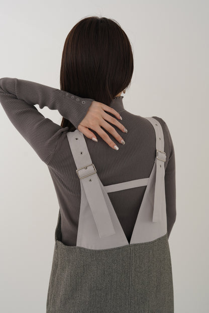 ドットボタンスリーブニット　35552