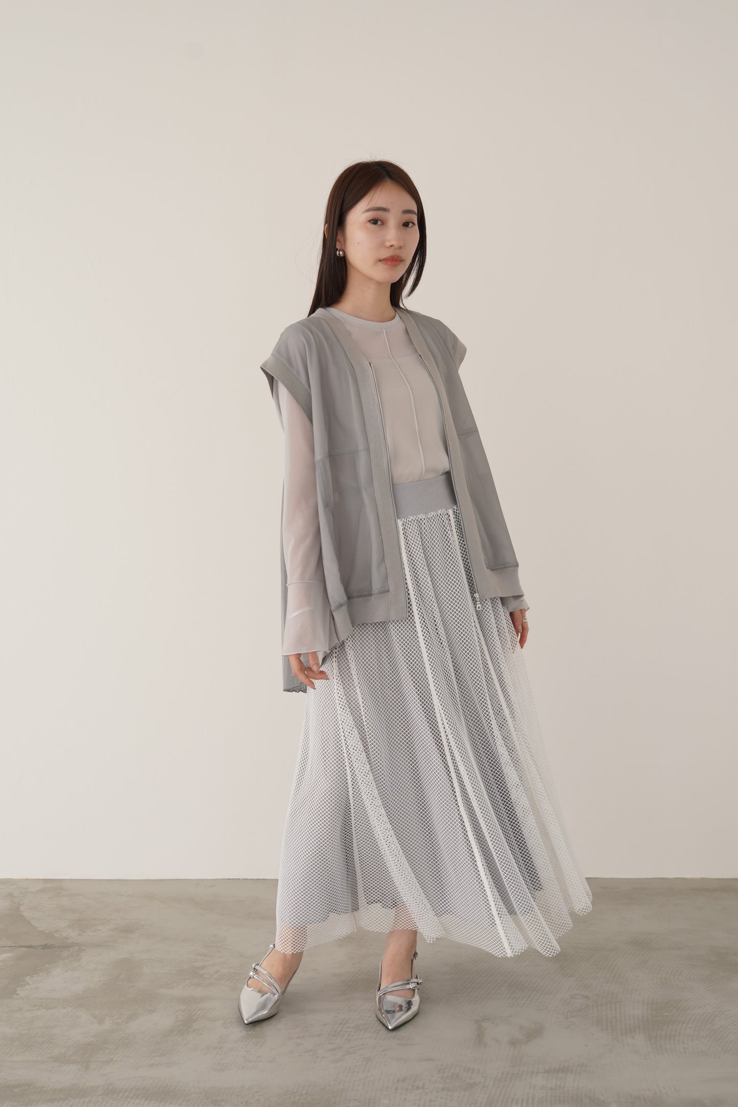 プリーツチュールベスト　15739