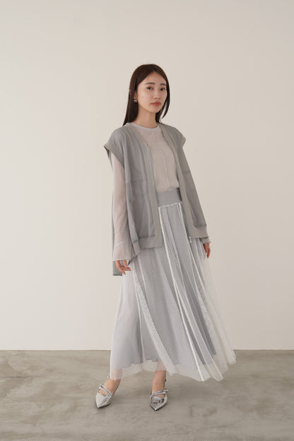 プリーツチュールベスト　15739