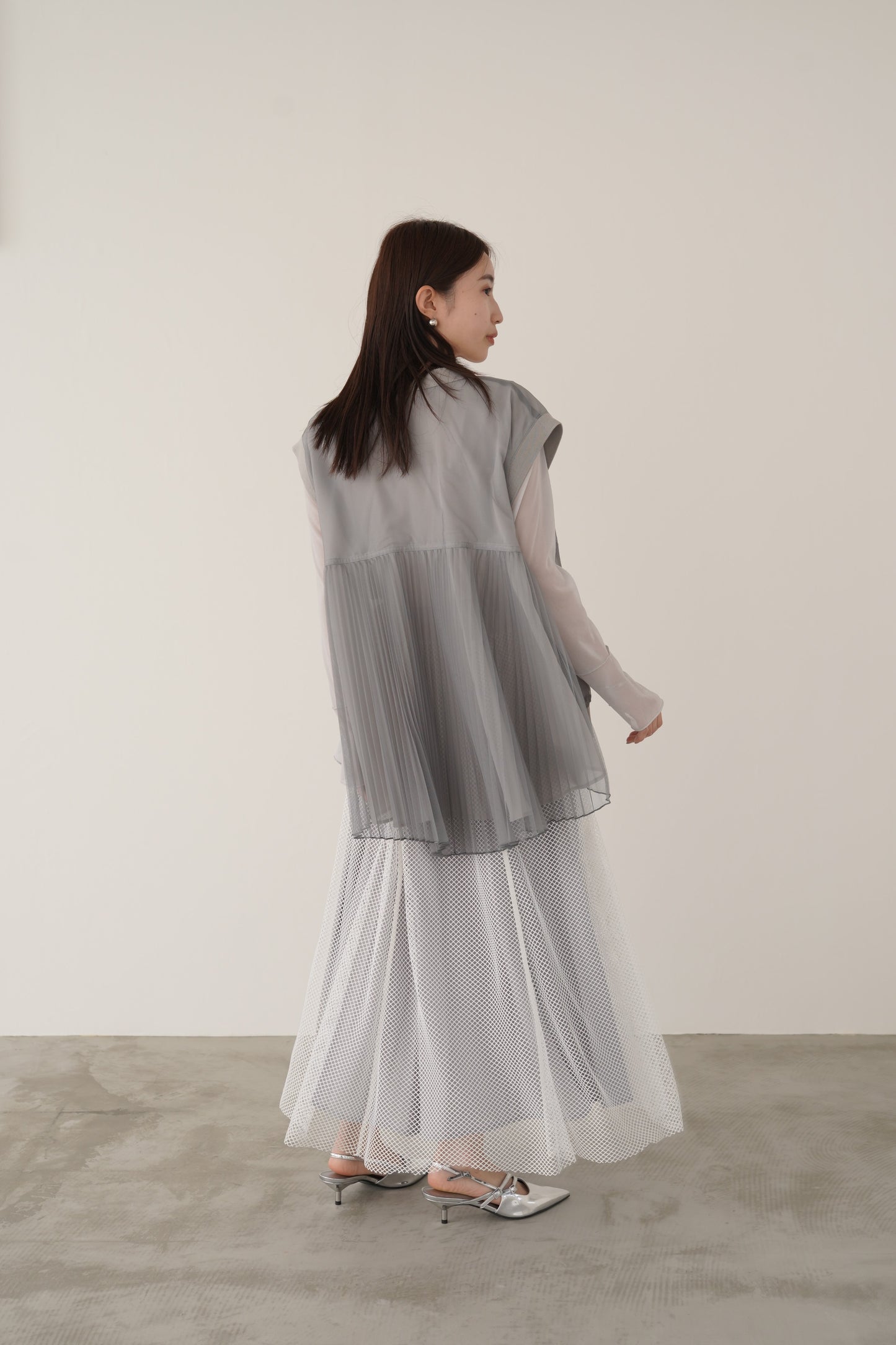 プリーツチュールベスト　15739