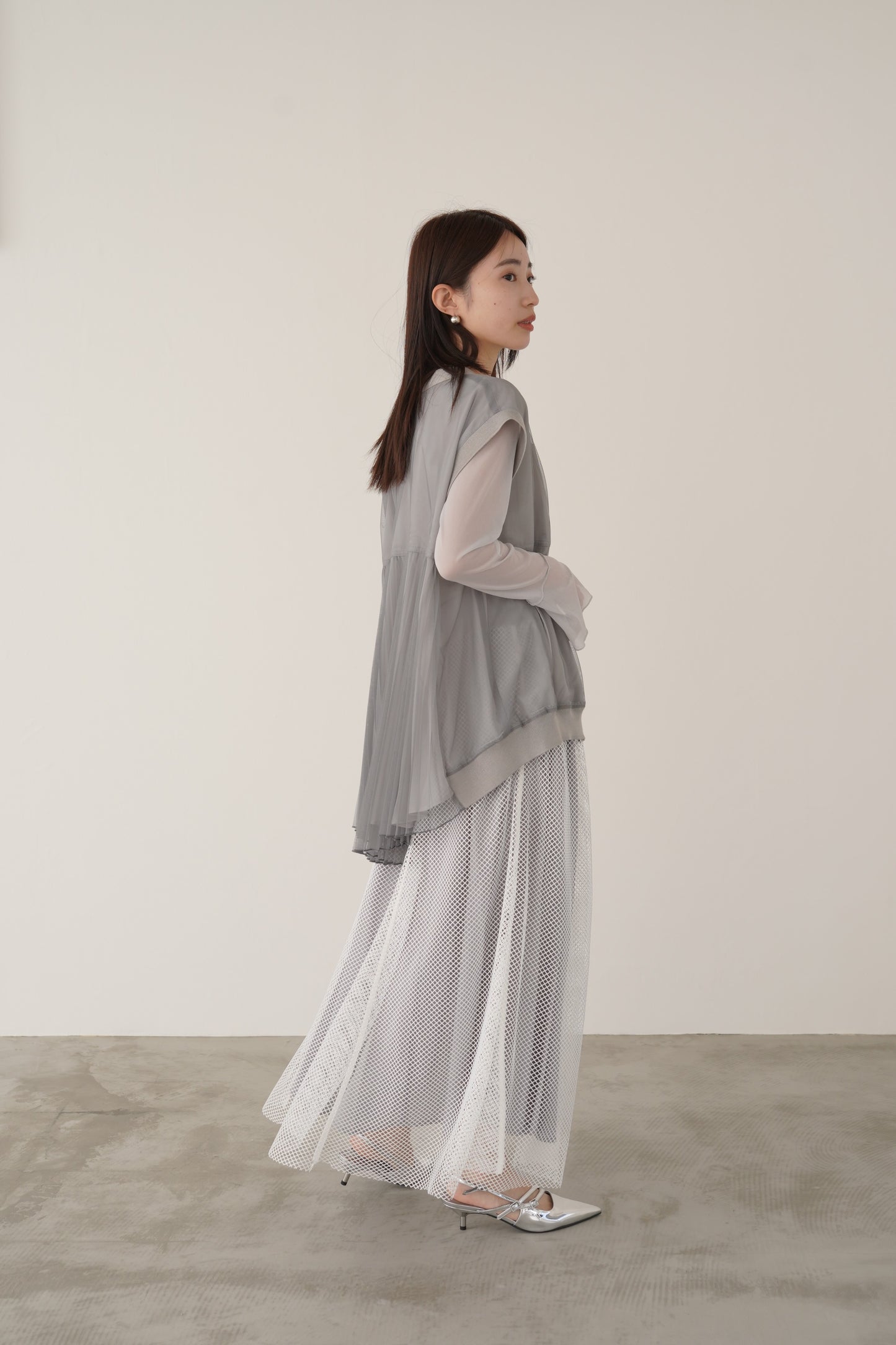 プリーツチュールベスト　15739