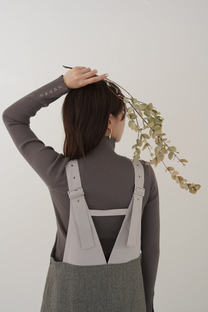 ドットボタンスリーブニット　35552