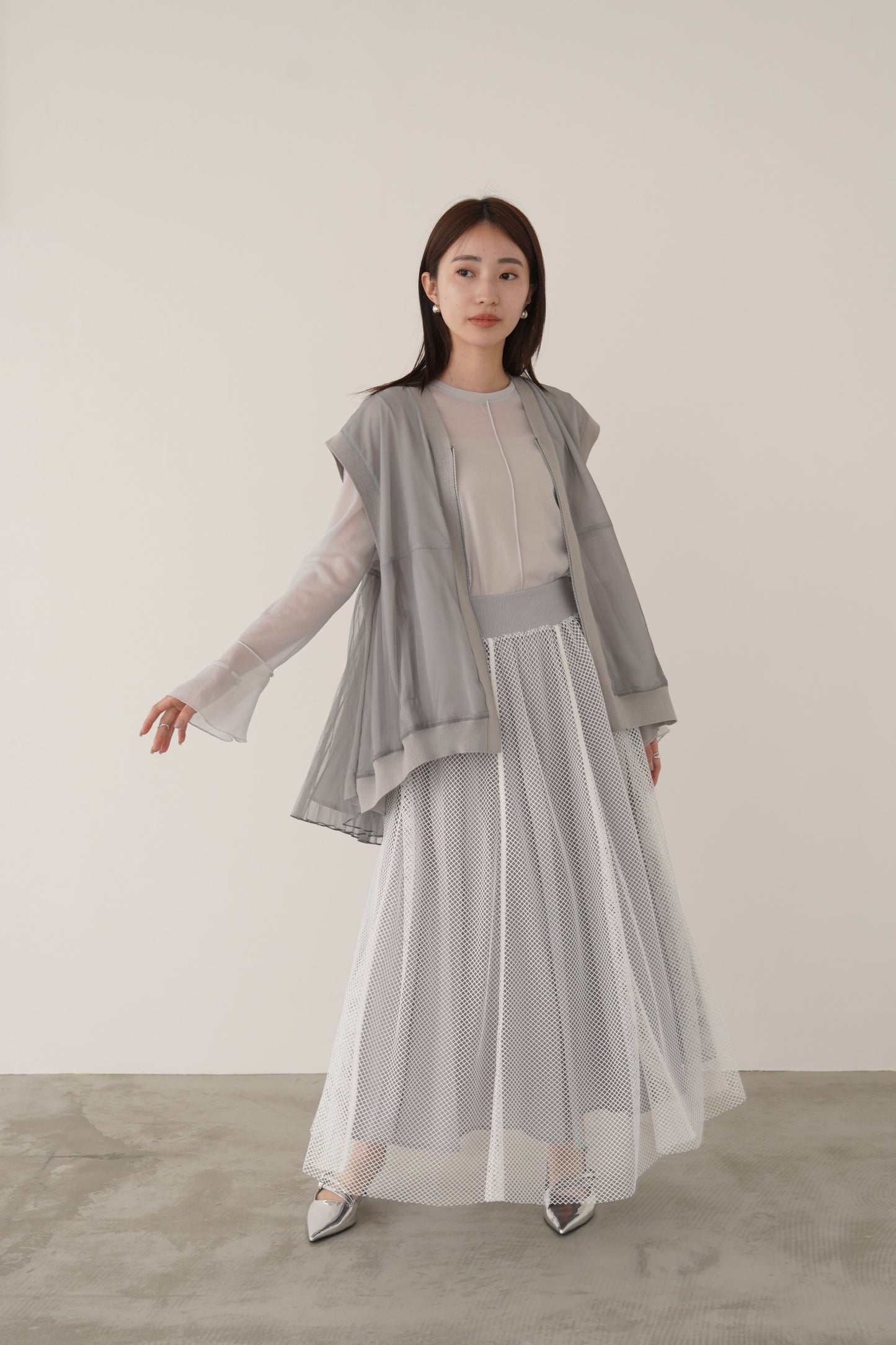 メッシュレーススカート　23037