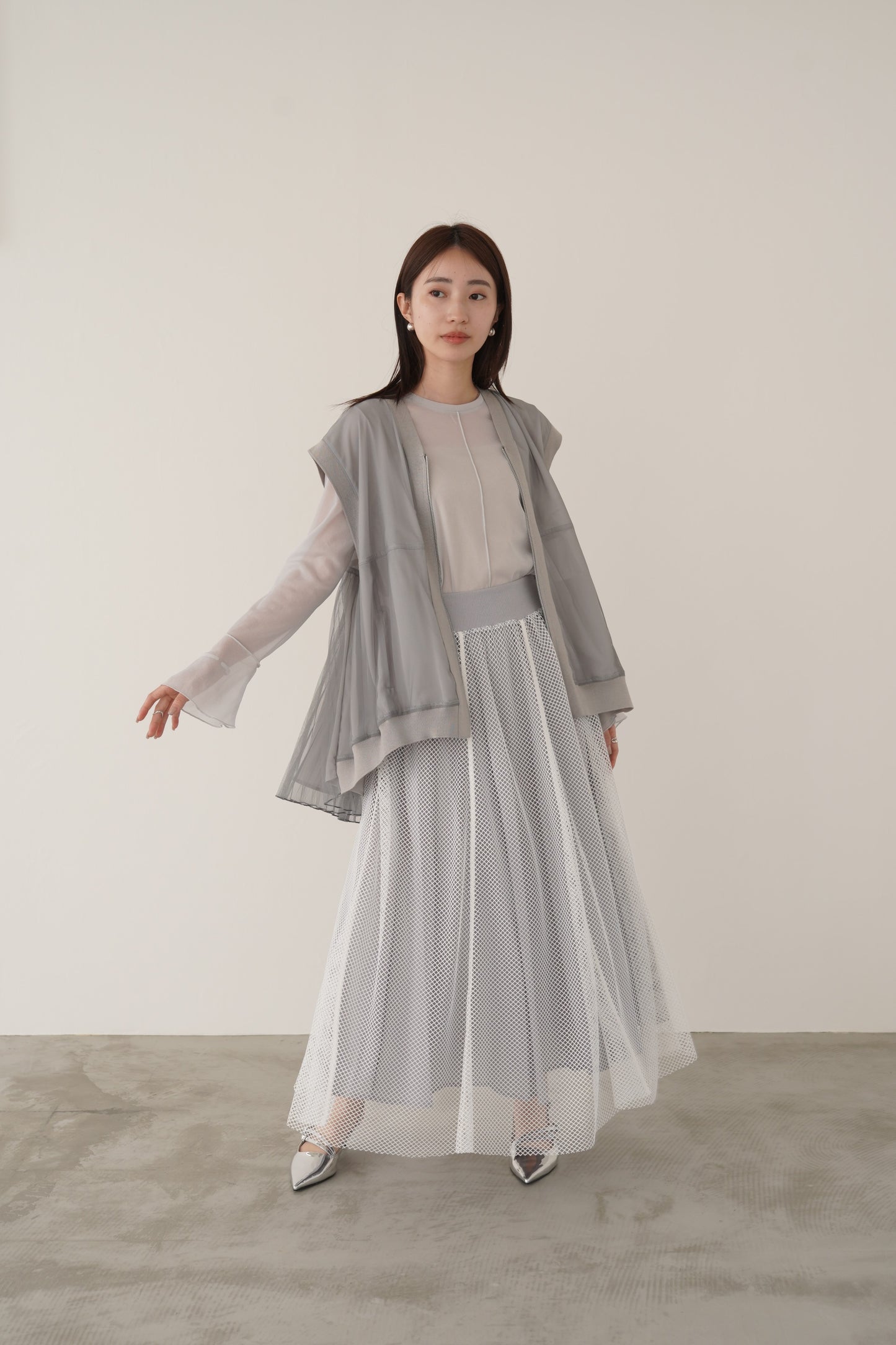 プリーツチュールベスト　15739