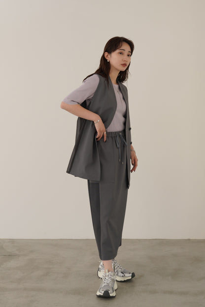 ラメリブTシャツ　35485