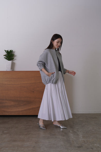 コクーンノーカラーブルゾン　35592