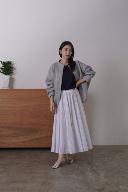 コクーンノーカラーブルゾン　35592