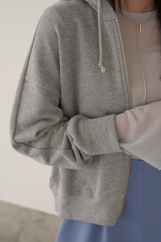 バックティアードラメパーカー　35347