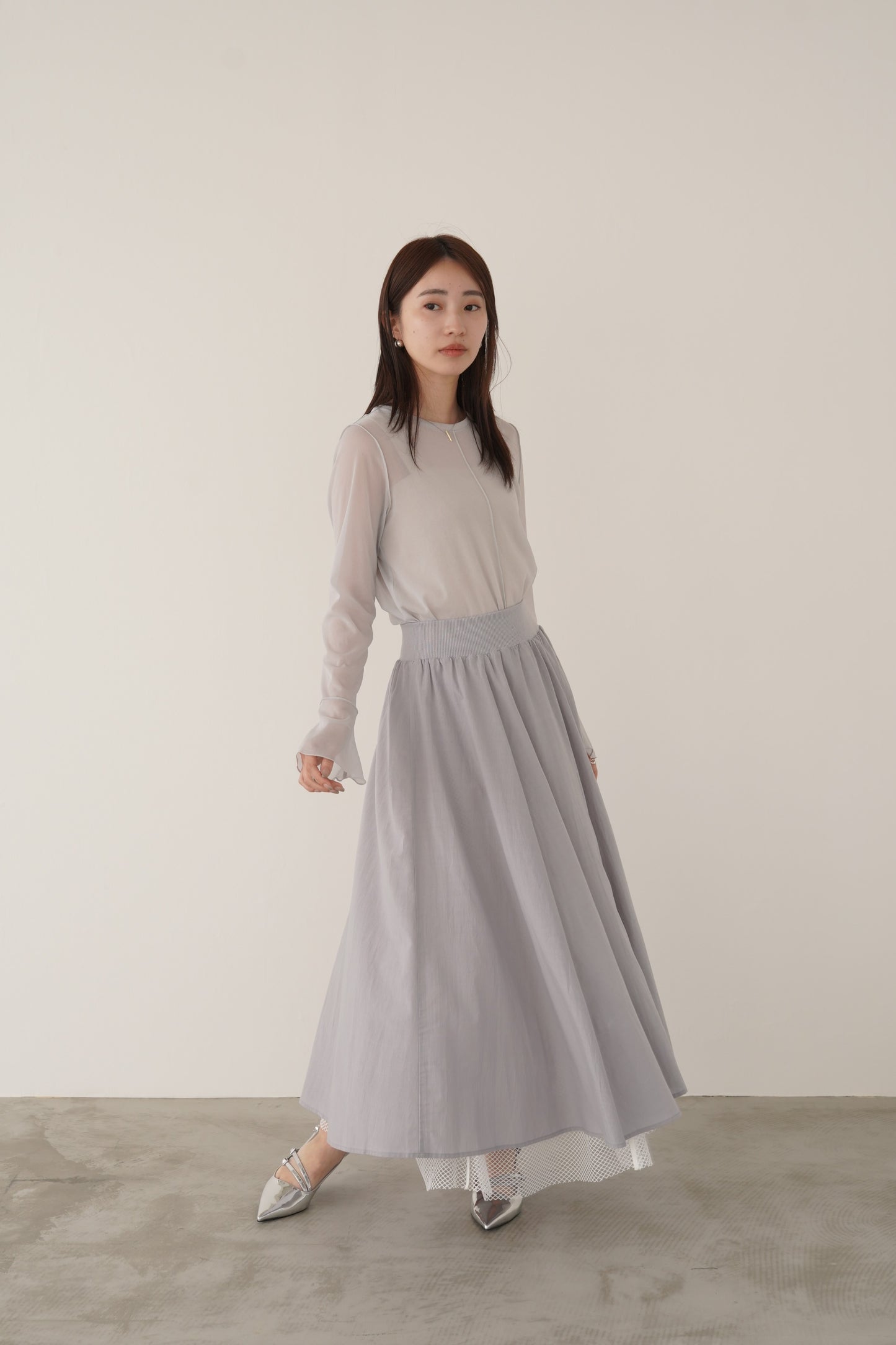 メッシュレーススカート　23037