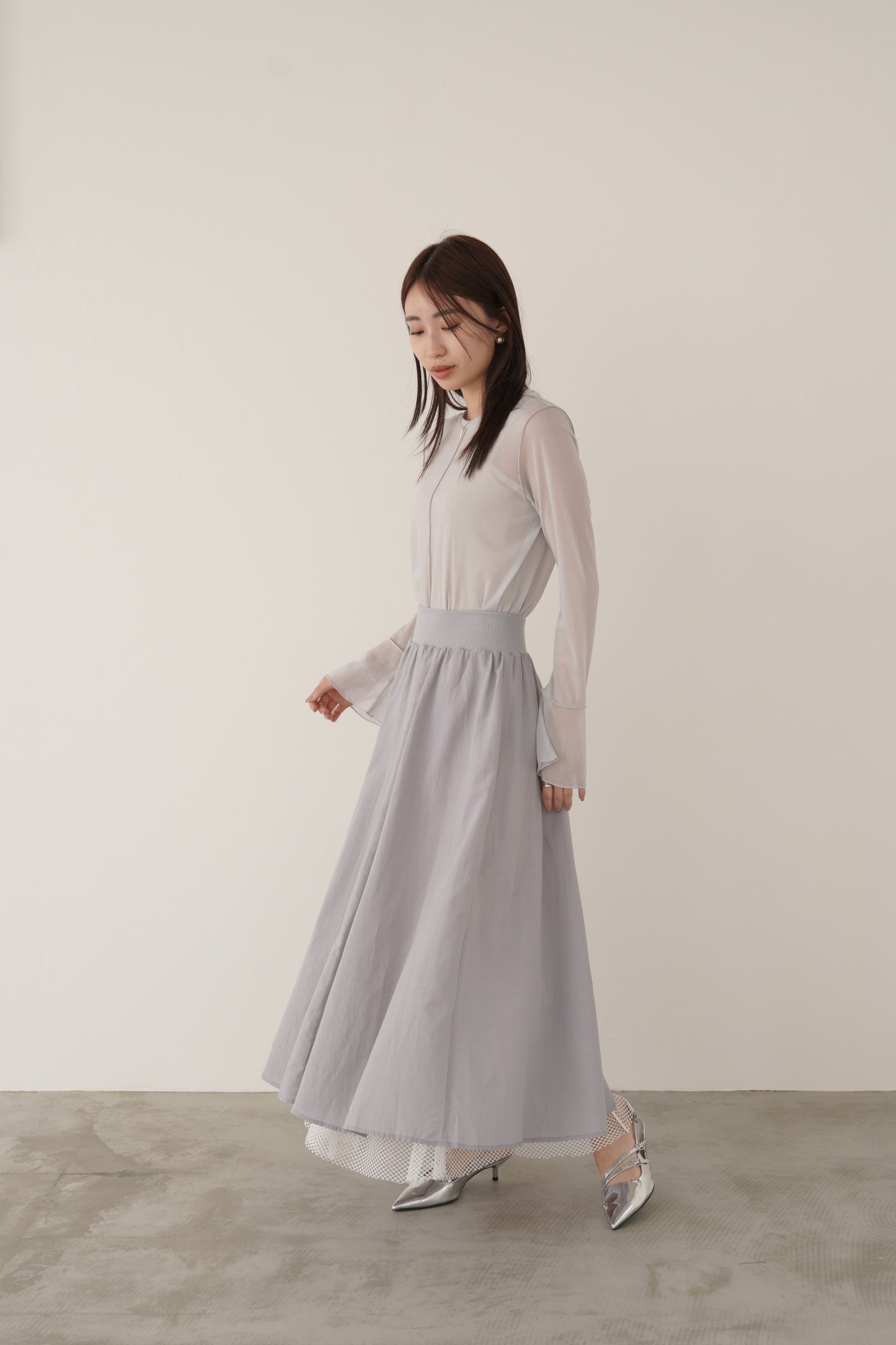 メッシュレーススカート　23037