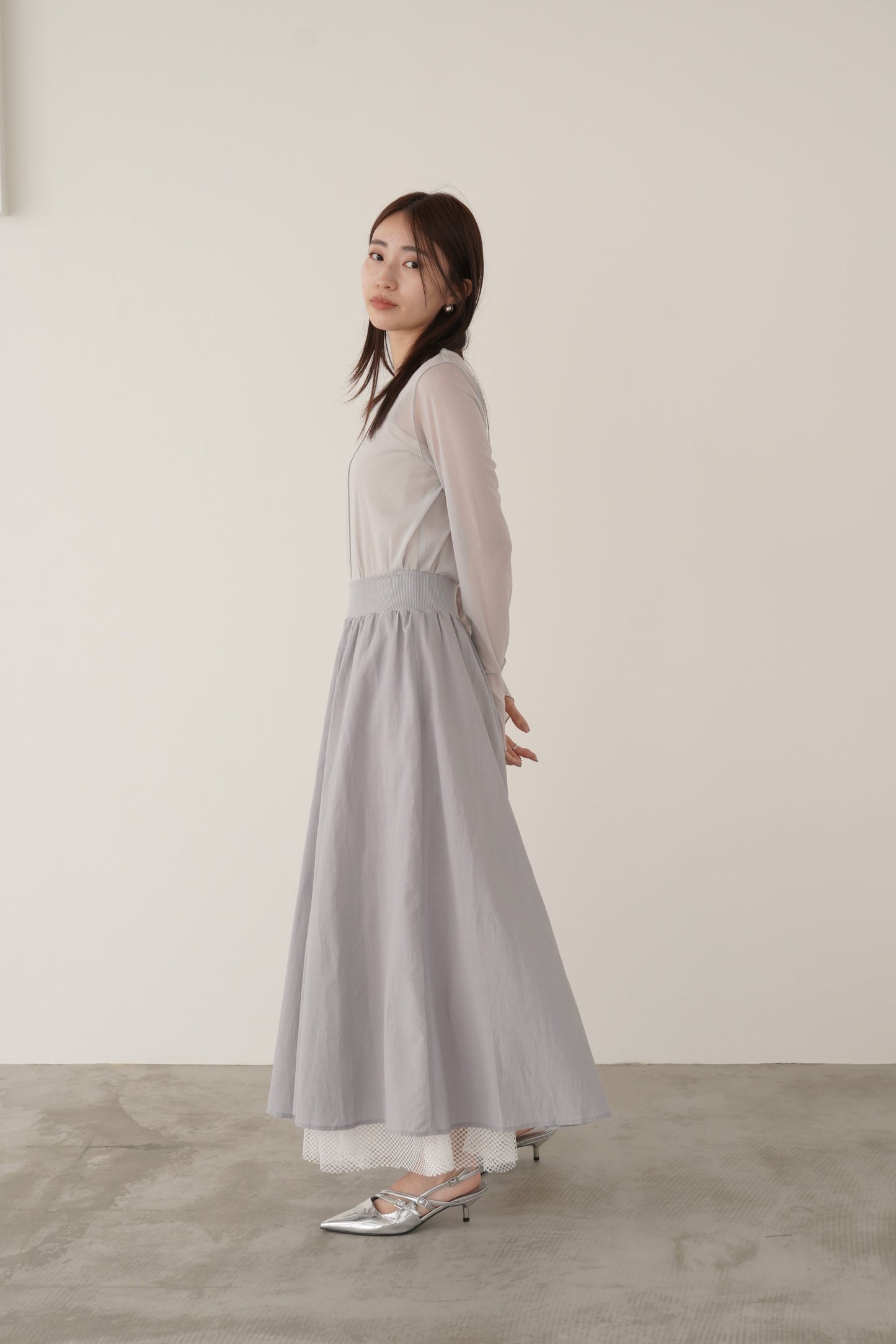 メッシュレーススカート　23037