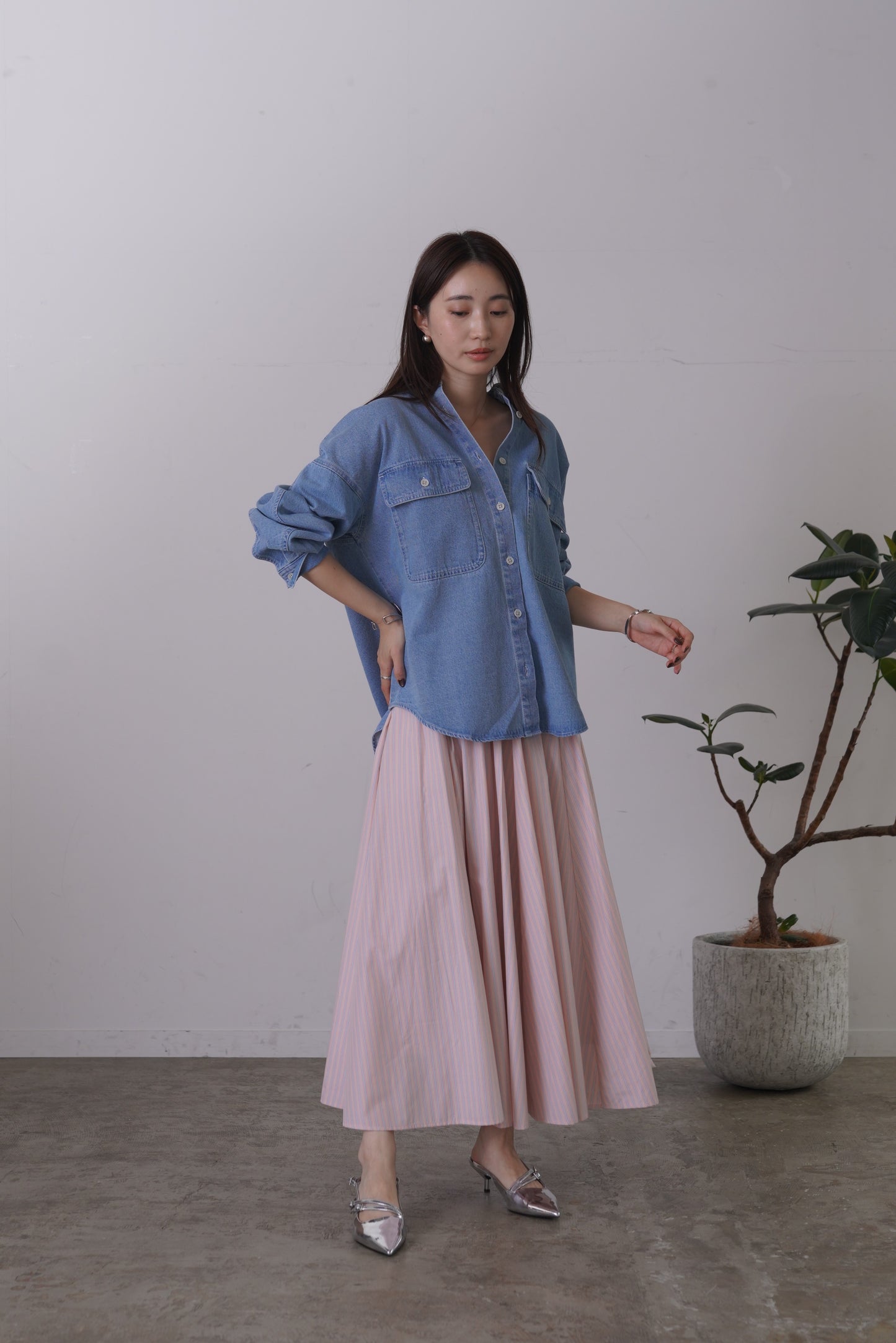 カラーデニムSH　15951