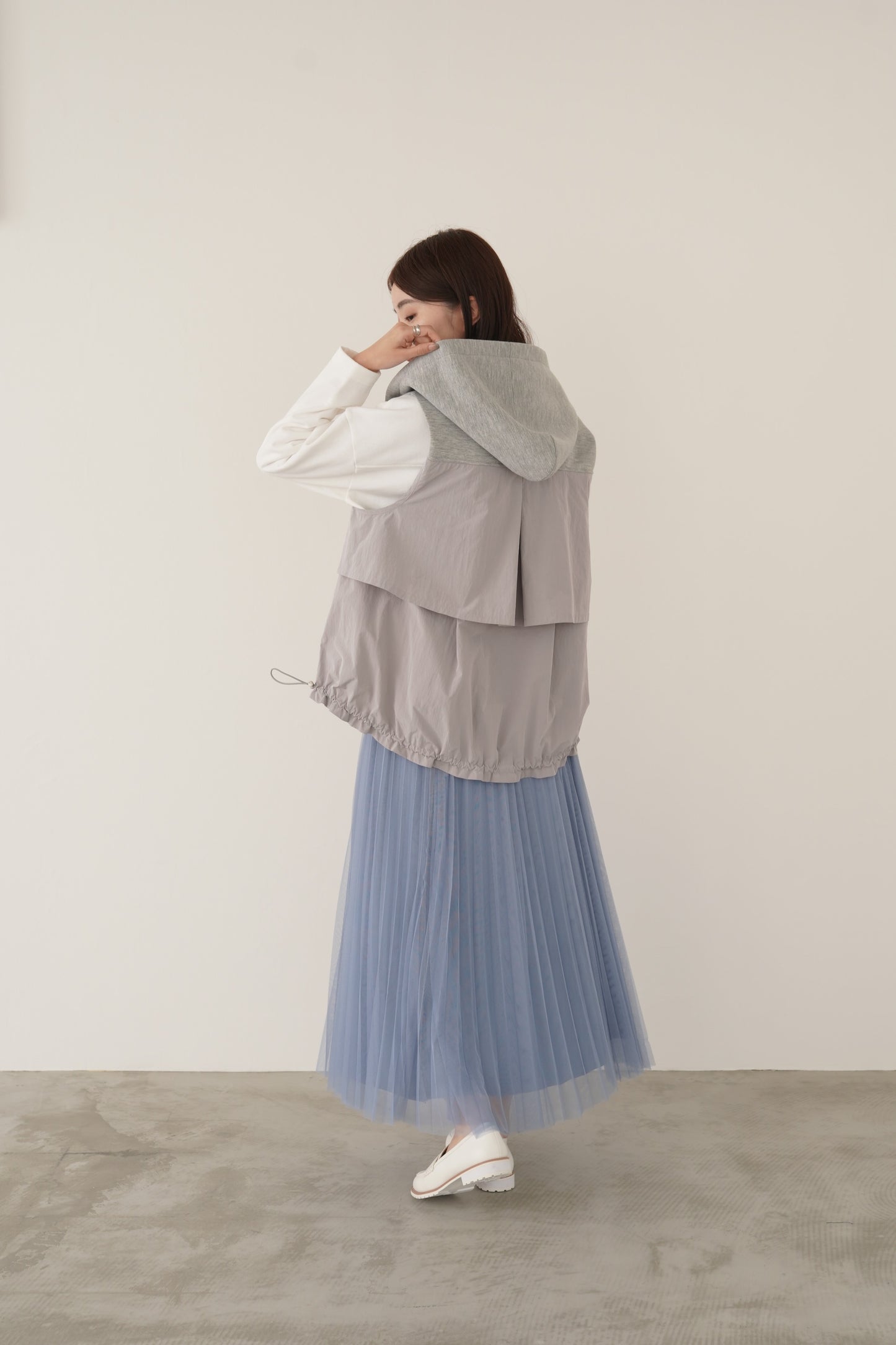 リバーシブルチュールスカート　23036