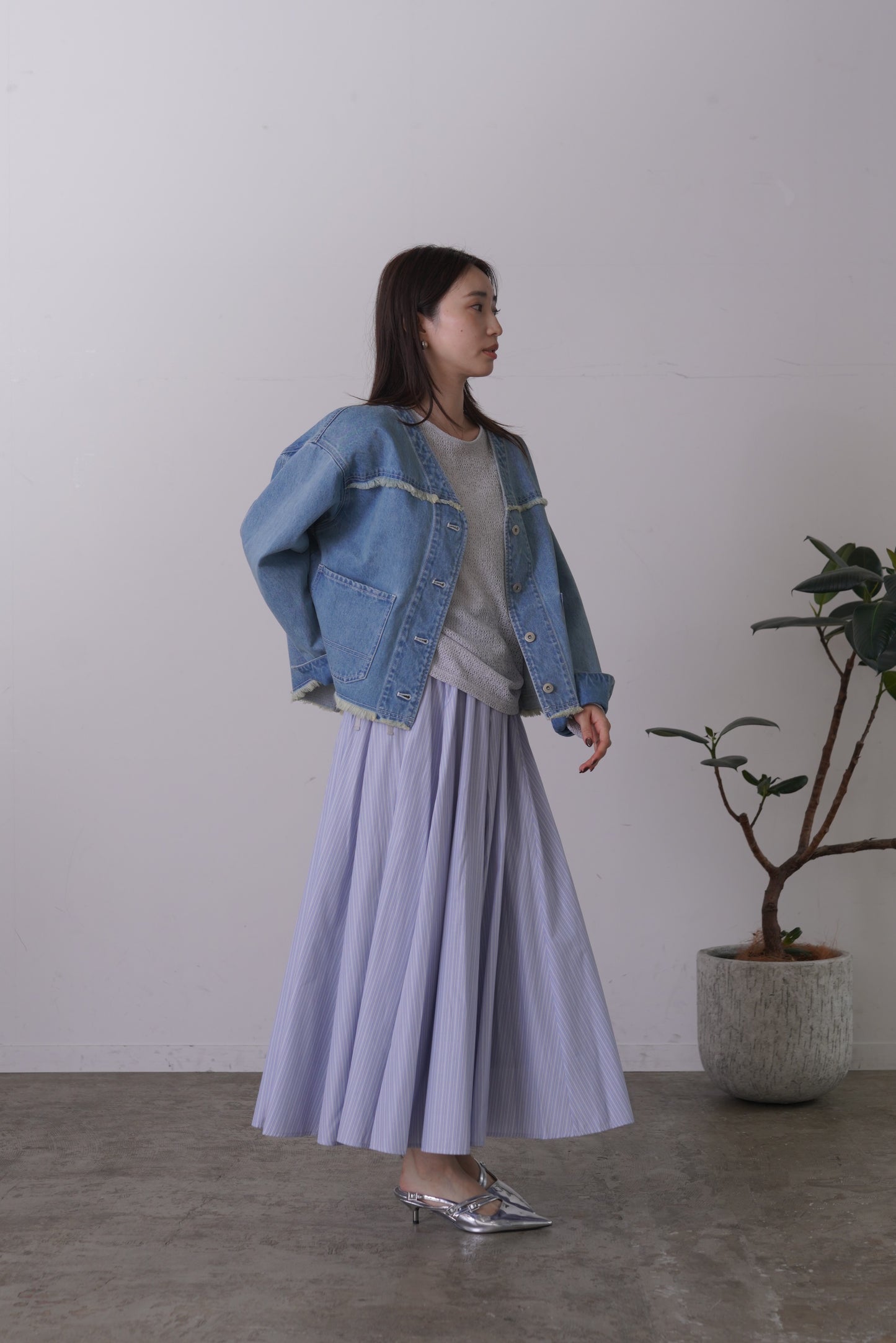 VカラーデニムJK　15952