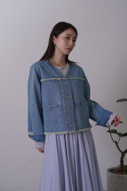 VカラーデニムJK　15952